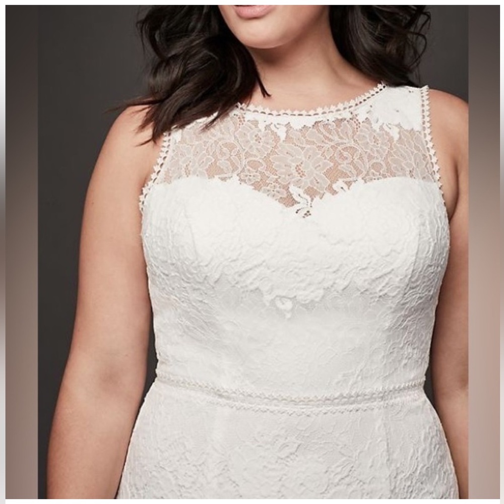 David’s Bridal NWT Galina Soft White Wedding Dress sz 6 - Picture 3 of 3